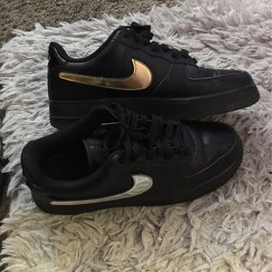Black AirForce 1s
